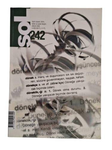 SOL AYLIK SİYASET BİLİM KÜLTÜR VE SANAT DERGİSİ SAYI 242 ARALIK 2005 - 0