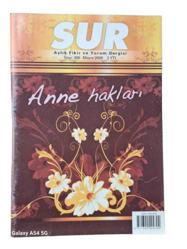 SUR AYLIK FİKİR VE YORUM DERGİSİ SAYI:386 YIL:MAYIS 2008(ANNE HAKLARI) - 0