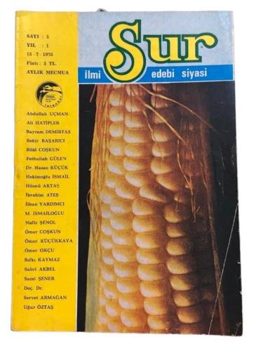 SUR İLMİ EDEBİ SİYASİ MECMUA SAYI:5 YIL:1 HAZİRAN 1976 - 0