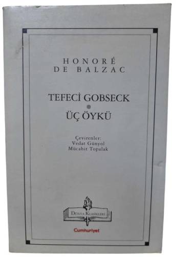 TEFECİ GOBSECK ÜÇ ÖYKÜ - 0