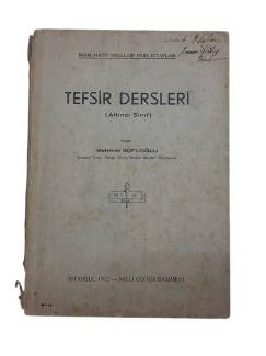 TEFSİR DERSLERİ (ALTINCI SINIF)