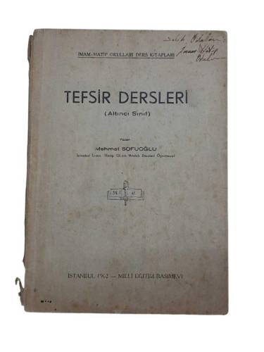TEFSİR DERSLERİ (ALTINCI SINIF) - 0