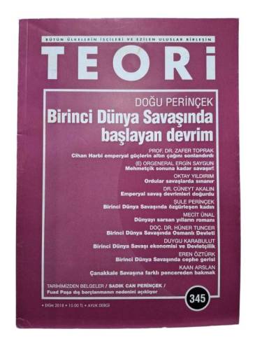 TEORİ - EKİM 2018 - SAYI: 345 - 0