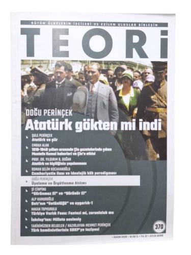 TEORİ - KASIM 2020 - SAYI: 370 - 0