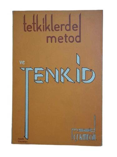 TETKİKLERDE METOD VE TENKİD - 0