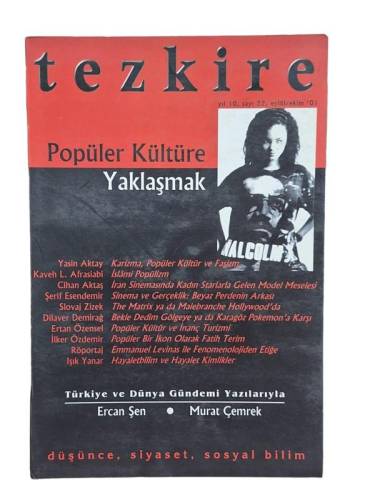 TEZKİRE POPÜLER KÜLTÜRE YAKLAŞMAK - YIL 10, SAYI 22, EYLÜL/EKİM 2001 - 0