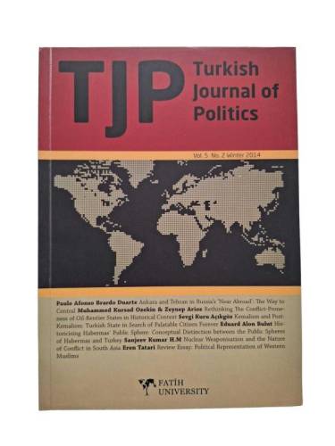 TJP - TURKİSH JOURNAL OF POLİTİCS - VOL:5 - NO:2 - WINTER 2014 - 0