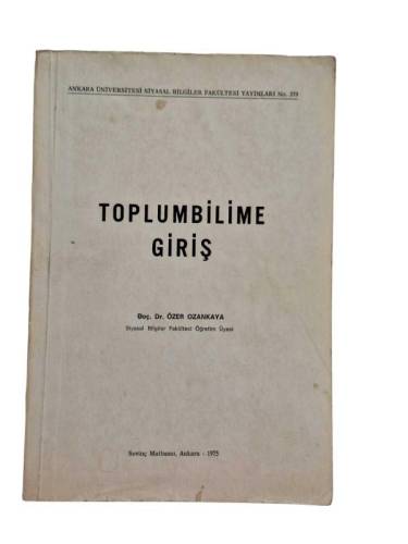TOPLUMBİLİMİNE GİRİŞ - 0