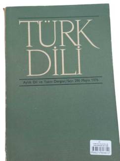 TÜRK DİLİ AYLIK DİL VE YAZIN DERGİSİ SAYI:296 MAYIS 1976