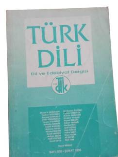 TÜRK DİLİ DİL VE EDEBİYAT DERGİSİ SAYI:528 ARALIK 1995
