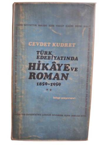 TÜRK EDEBİYATINDA HİKAYE VE ROMAN 1859-1959 CİLT 2 - 0