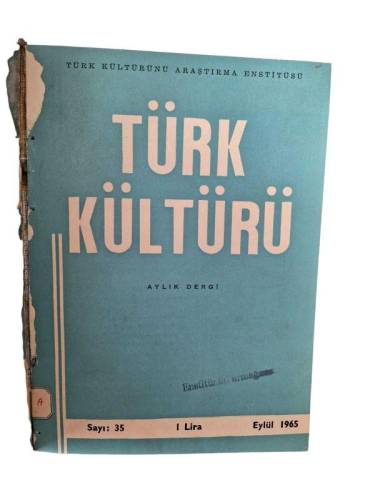 TÜRK KÜLTÜRÜ 3. YIL SAYI 25-36 YIL 1964-1965 - 0