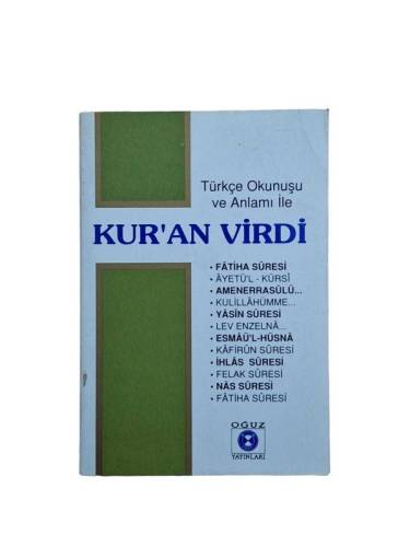 TÜRKÇE OKUNUŞU VE ANLAMI İLE KUR'AN VİRDİ - 0