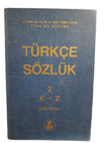 TÜRKÇE SÖZLÜK 2. CİLT (K-Z) - 0
