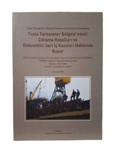 TUZLA TERSANELER BÖLGESİ'NDEKİ ÇALIŞMA KOŞULLARI VE ÖNLENEBİLİR SERİ İŞ KAZALARI HAKKINDA RAPOR - 0