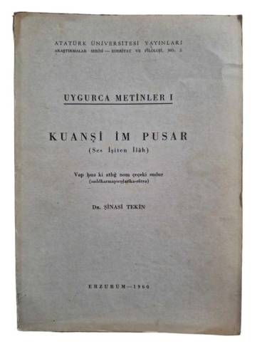 UYGURCA METİNLER I: KUANŞİ İM PUSAR (SES İŞİTEN İLAH) - 0