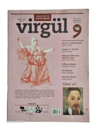 VİRGÜL AYLIK KİTAP VE ELEŞTİRİ DERGİSİ ŞUBAT 1999 SAYI:16 - 0