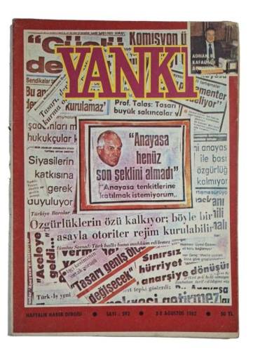 YANKI HAFTALIK HABER DERGİSİ SAYI:592 2-8 AĞUSTOS 1982 - 0
