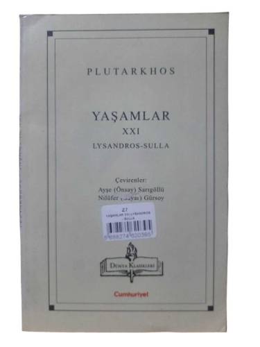 YAŞAMLAR XXI LYSANDROS - SULLA - 0