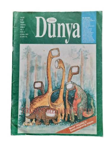 YENİ DÜNYA AYLIK İLMİ FİKRİ AKTÜEL DERGİSİ YIL:1 SAYI:2 KASIM 1993(TÜRKİYE'DE ÖZEL RADYO VE TV'LER) - 0