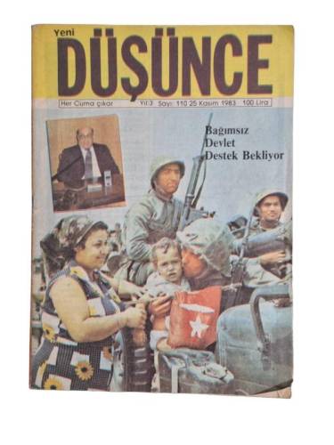 YENİ DÜŞÜNCE HER CUMA ÇIKAR YIL:3 SAYI:110 25 KASIM 1983 ( BAĞIMSIZ DEVLET DESTEK BEKLİYOR) - 0