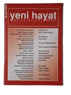 YENİ HAYAT AYLIK SİYASİ DERGİ SAYI 118 AĞUSTOS 2004