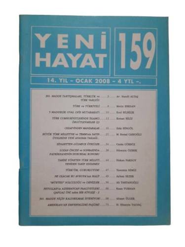 YENİ HAYAT AYLIK SİYASİ DERGİ SAYI 159 OCAK 2006 - 0