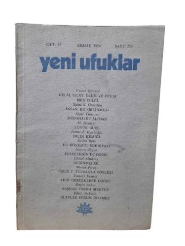 YENİ UFUKLAR SAYI 255-ARALIK 1974 - 0