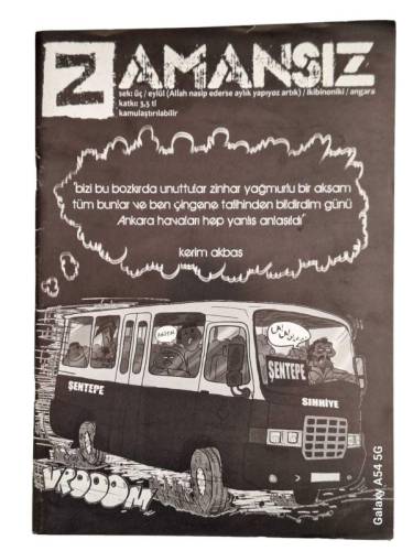 ZAMANSIZ DERGİSİ SEK:3 EYLÜL 2012 ( SAYI:3 ) - 0