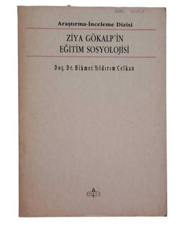 ZİYA GÖKALP'İN EĞİTİM SOSYOLOJİSİ - 0